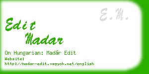 edit madar business card