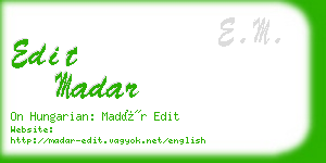 edit madar business card